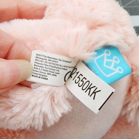 Manhattan Toy Pink Floppsies Elephant Bean Plush 8 Inch Stuffed Animal Toy - Picture 7 of 10